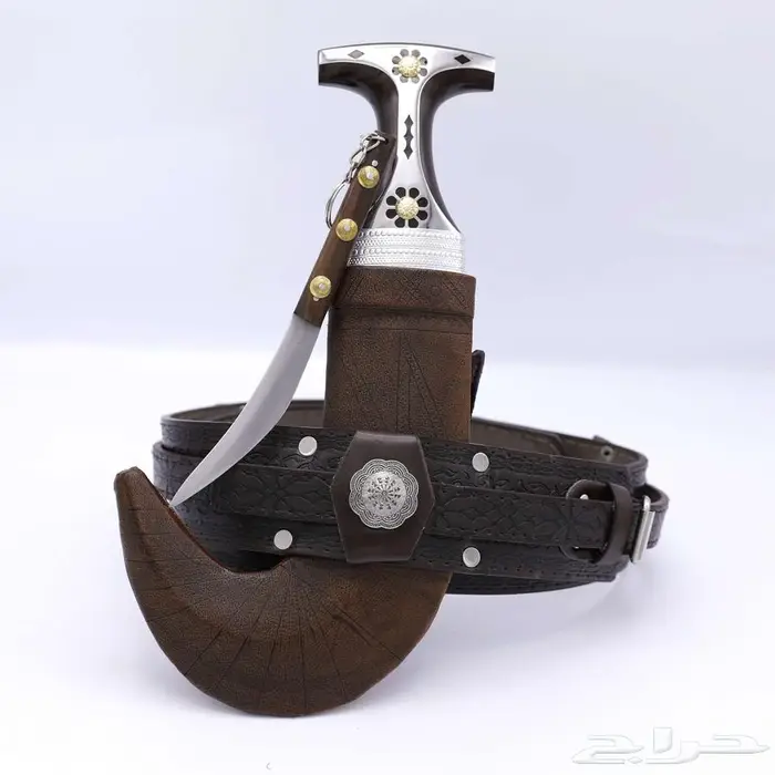 خنجر جنبيه رجالي مع سكين خوجة 2