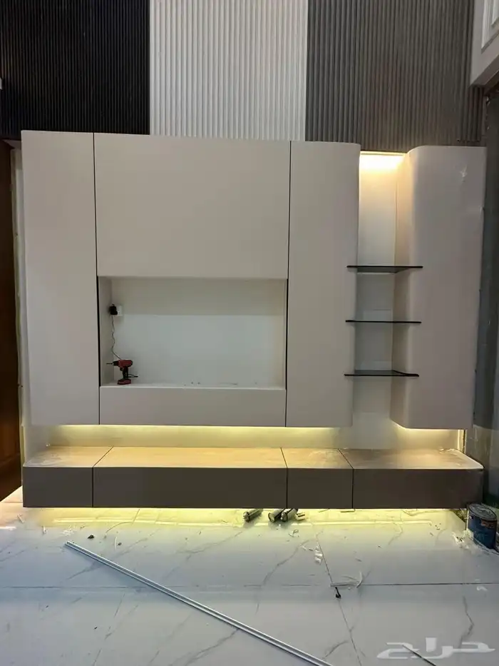 تصميم كيرف ورفوف الجديد وتركيب شيبورد جميع انواع اديكورات 3