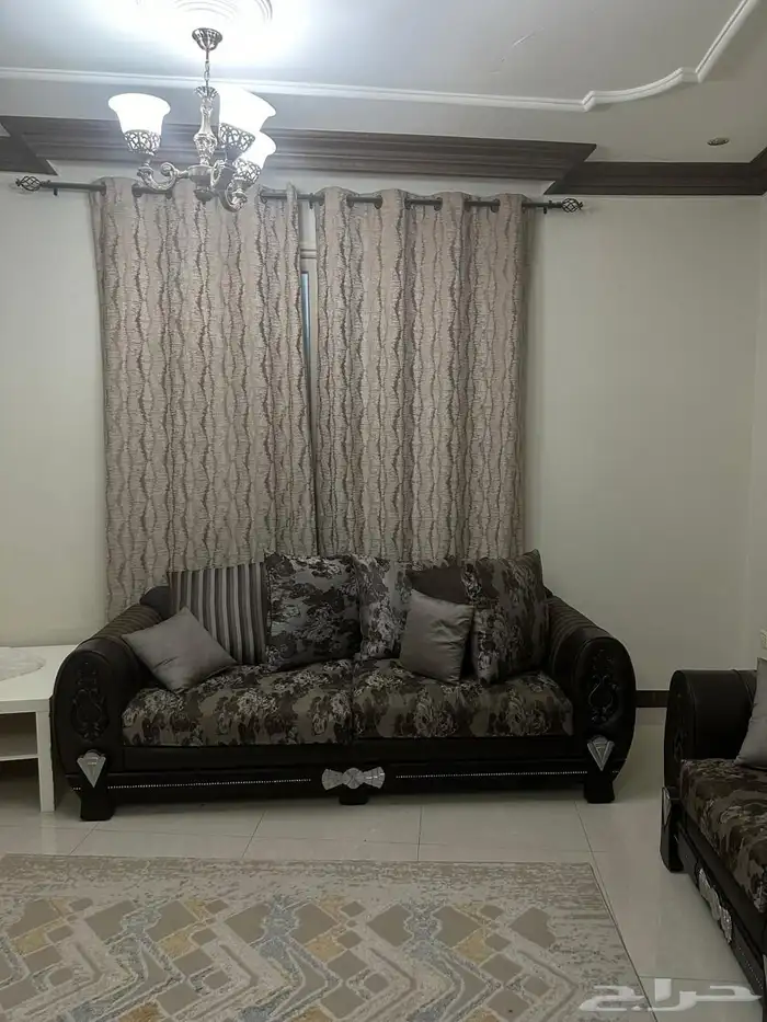 طقم كنب ثلاثيه ثنائية و2 فردي 1