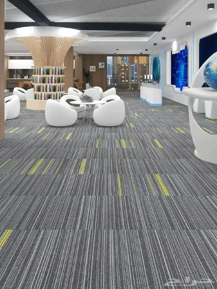 موكيت مربعات بلاط مكتبي مفروشات الطلحه لجميع انواع الموكيت 2