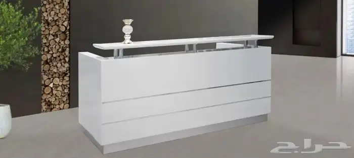 مودرن مكتب فخم ابيض  رمادي طقم بارتيشن اجتماع الاستقبال كنب 36