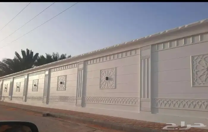 لياسه ملونه تصميم الحجر الطبيعي من اسمنت ابيض وبطاحه اريض 1