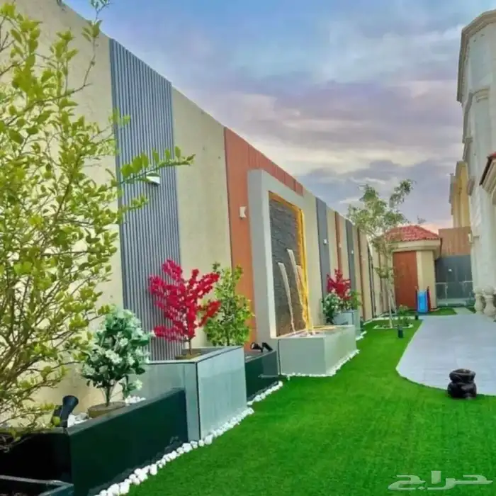 أحواض زراعيه طبيعه وصناعه مع شلالات ونوافير ومظلات 5