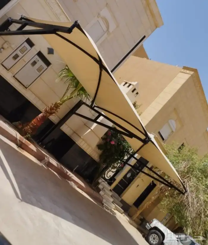 مظلات وسواتر برجولات جلسات ارضيه وجميع أعمال الحداده 3