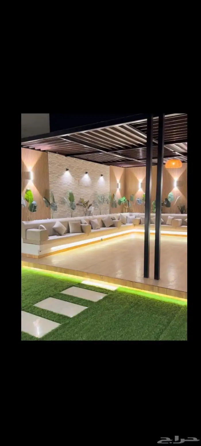 أحواض زراعيه طبيعه وصناعه مع شلالات ونوافير ومظلات 1