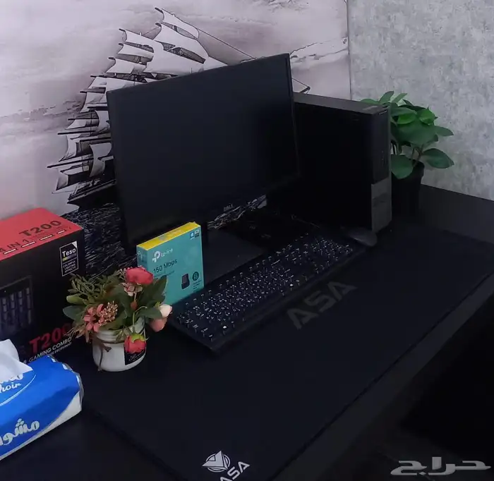 كمبيوتر مكتبي dell معالج i7 رام 32 مع شاشه dell 0