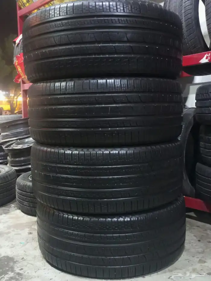 طقم كفرات برلي شبه جديد. 275 40 22 3