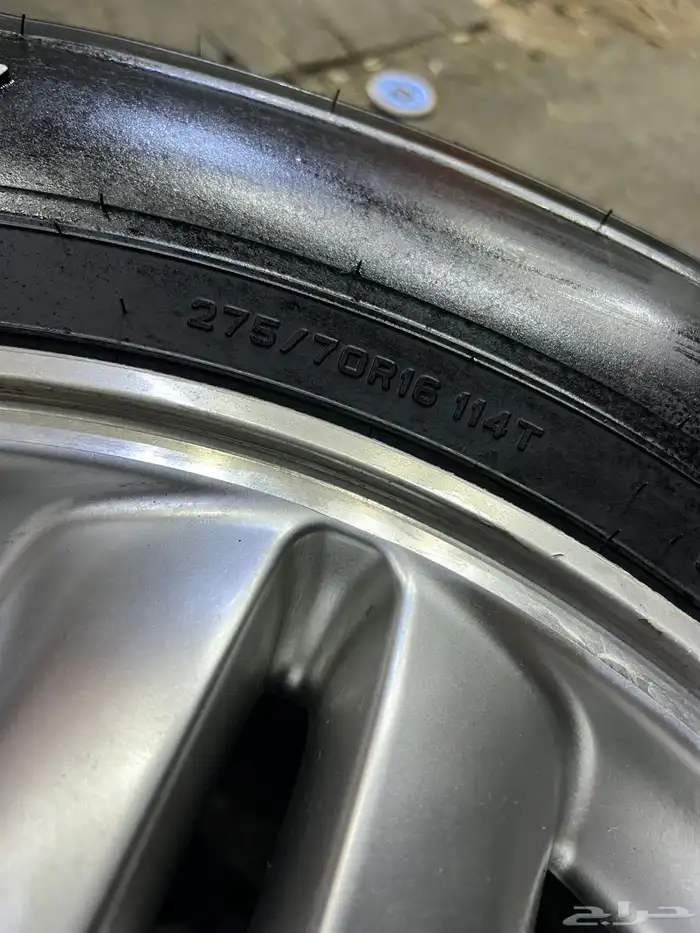 جنوط لكزز جيب لاند شفه نيكل مع كفرات دنلوب 275.70.16 ت23 15