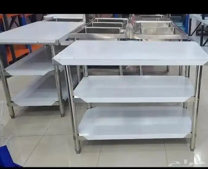 رفوف استيل طاولات استيل مغسال استيل 3