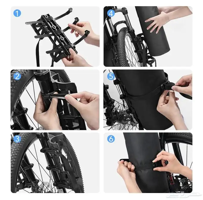شنط دراجة ضد الماء تركب على الشوكة الأمامية (جديدة) 3