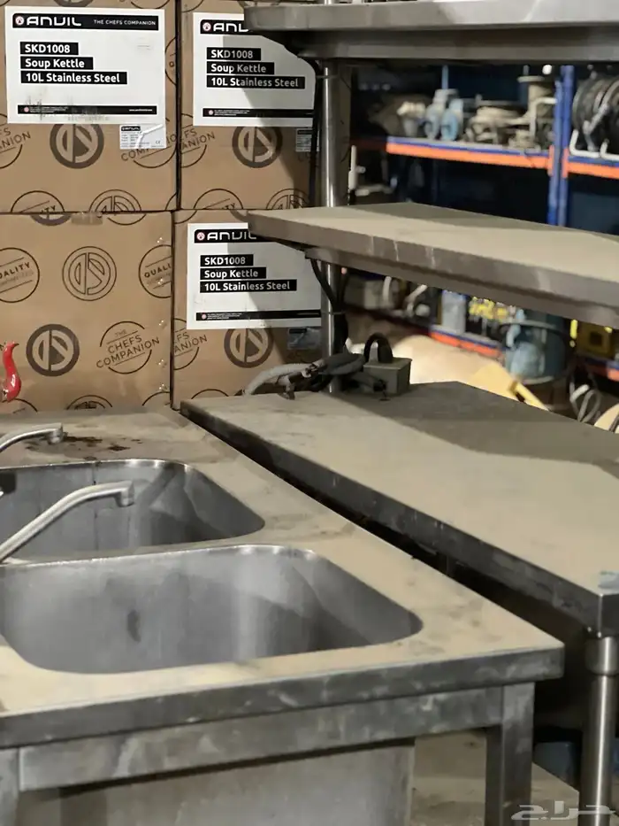 رفوف أستيل قدور طولت مغسل خزان قدور بخاري 2