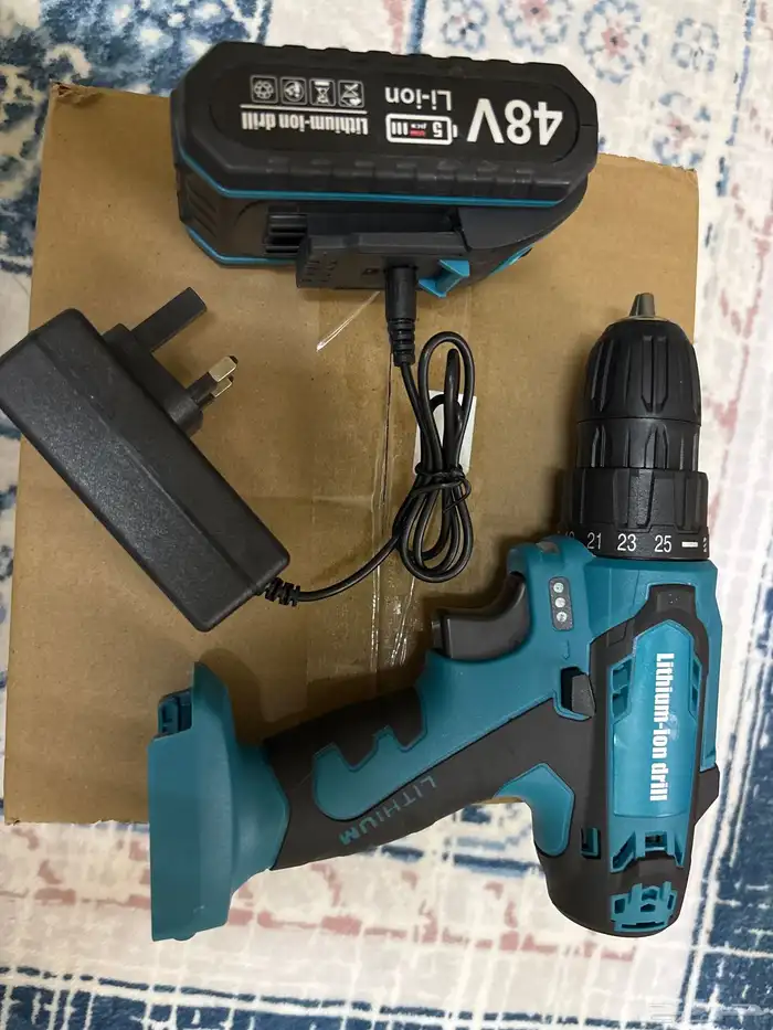 دريل 48 فولت نفس الصوره مامعه شي جديد لم يستخدم 1