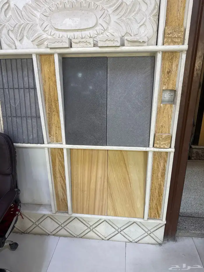 حجر تكسيات واجهات رخام حجر اصفر خشابي 4