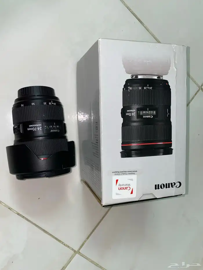 عدسة كانون Canon 24-70 نظيفة 3