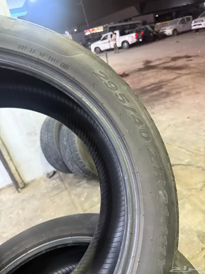 295 40 21 كفرات بريلي نضيفة جدا  ت23 7