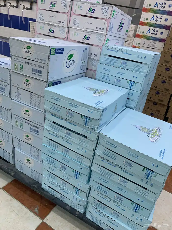 كراتين ماء توصيل داخل احياء الحرازات فقط 0