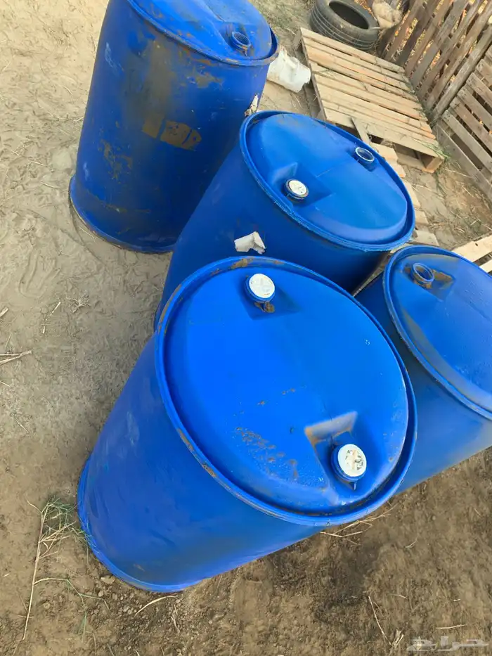 برميل بلاستك ازرق 220 لتر 0