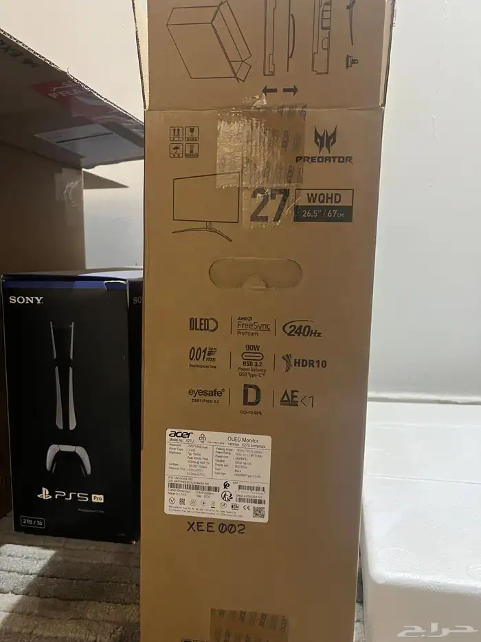 شاشة قيمنق ايسر acer 240 فريم 4