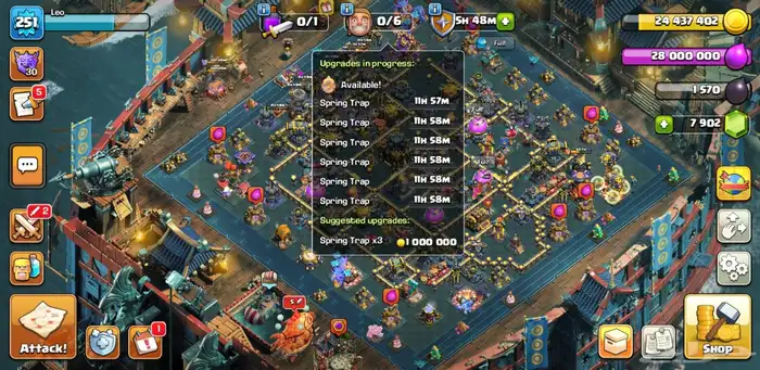 كلاش اوف كلانس تاون 17 Full max 12