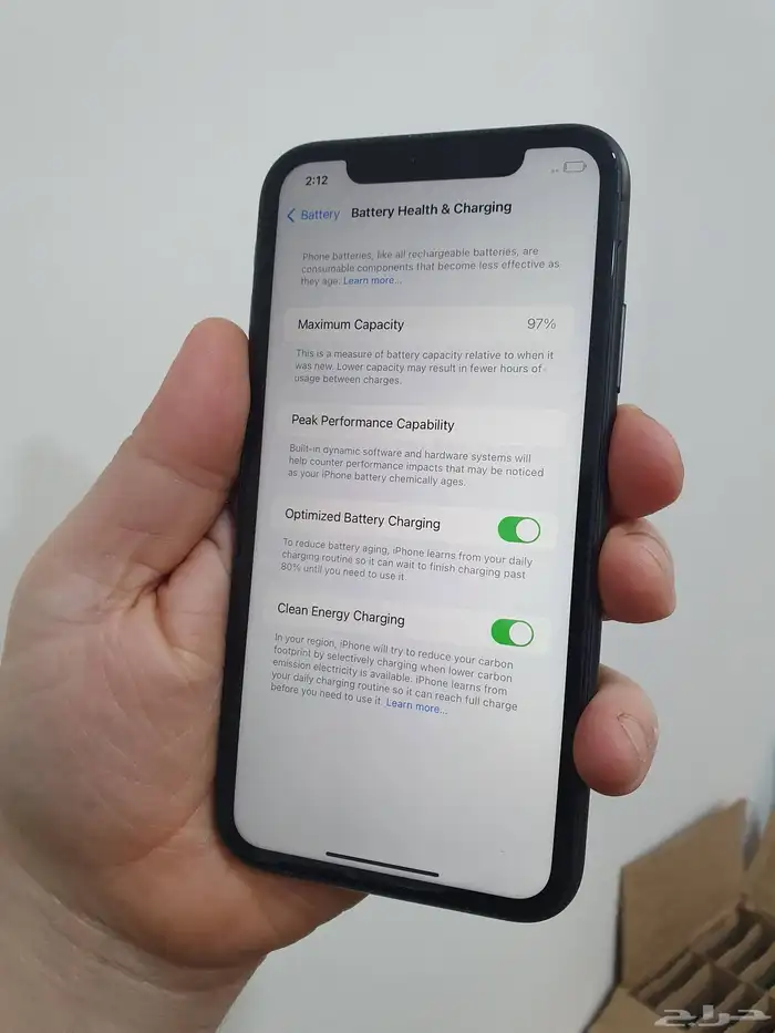 ايفون 11 بطاريه 97 اسود مانفك نهائي 680 ريال ومتاح تمارا 1