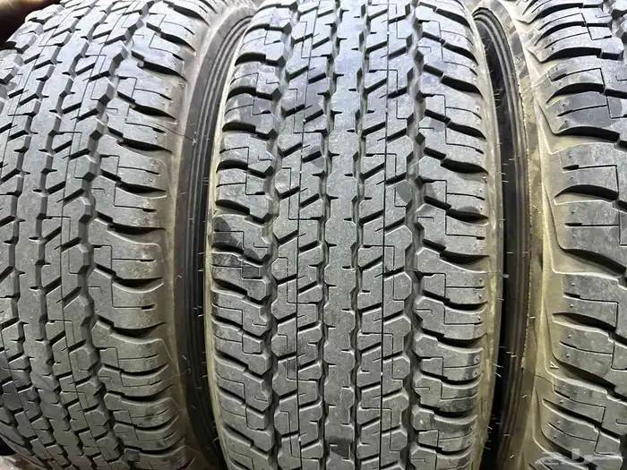 كفرات برجستون مقاس 275 65 17مع جنوط جيب اصلي وكاله تاريخ 23 10
