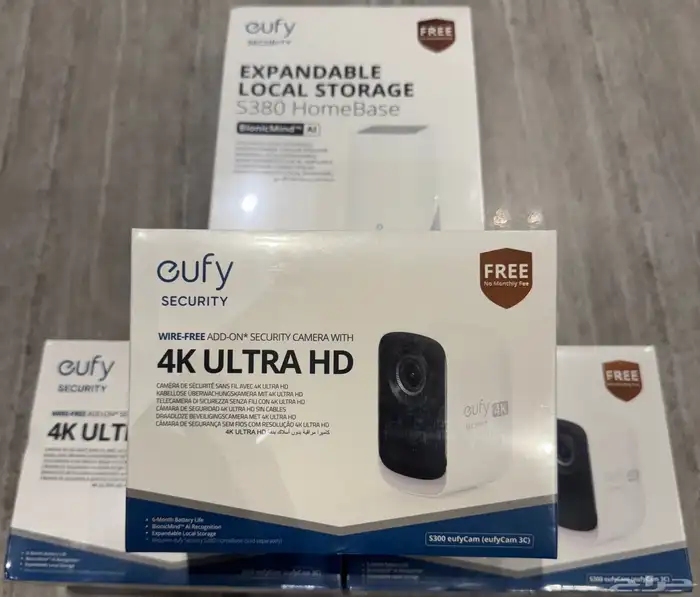 مجموعة كاميرات Eufy 4K مع HomeBase S380 جديدة بالكامل 3
