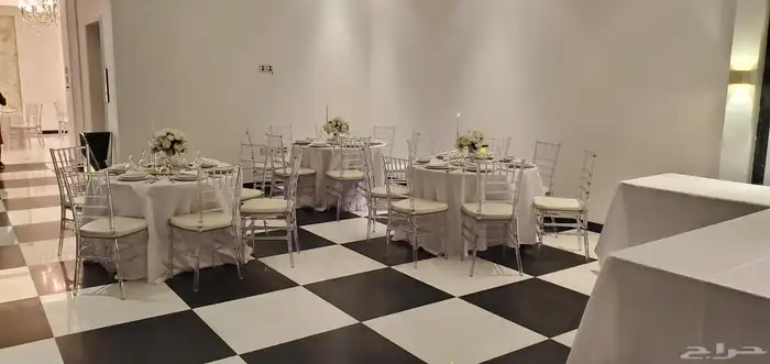 تاجير طاولت وكراسي ومداخل وتنسيق الورد 1