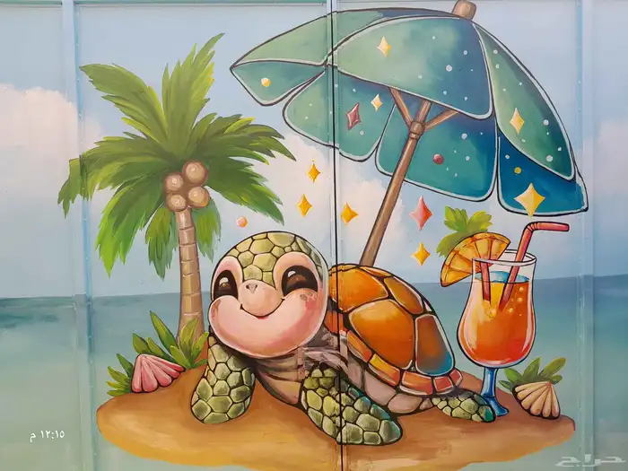 فنان محترف للرسم الجداري خبره 25عام 0