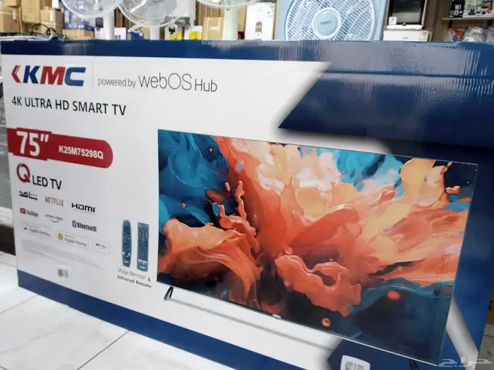 تركيب شاشات وبيع توصيل تلفريون اخر اصدارات سمارت 4k tit kmc 0