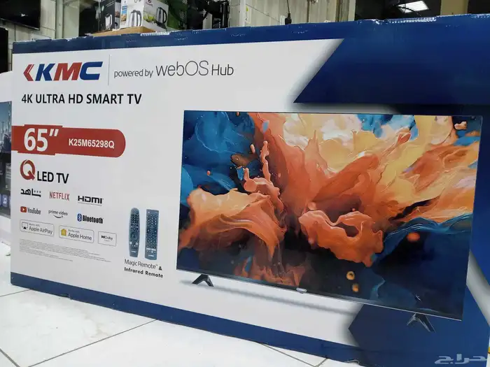 تركيب شاشات وبيع توصيل تلفريون اخر اصدارات سمارت 4k tit kmc 9