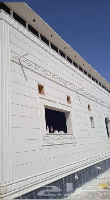 لياسه ملونه بديل الحجر الطبيعي اسمنت ابيض وبطحاءالرياض 2