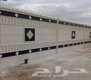 لياسه ملونه بديل الحجر الطبيعي اسمنت ابيض وبطحاءالرياض 3