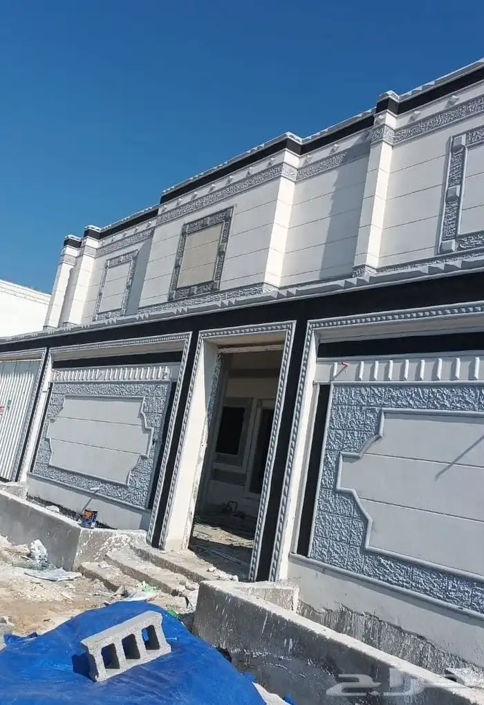 لياسه ملونه تصميم الحجر الطبيعي من اسمنت ابيض وبطاحه اريض 6