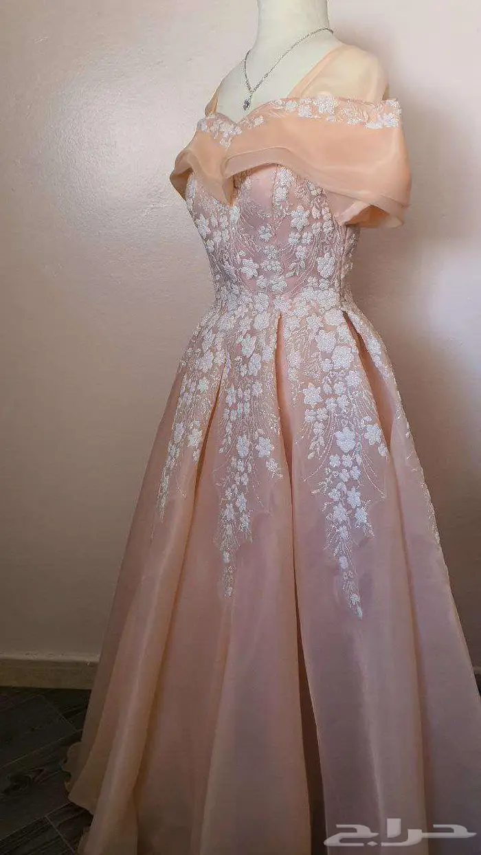فستان شبكة زهري 0