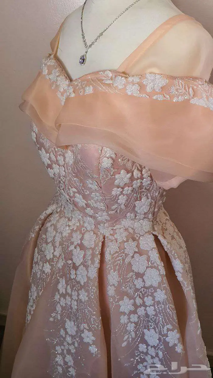 فستان شبكة زهري 2