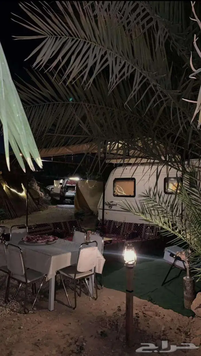 كرفان فخم محاط بنخيل مع اطلالة جبلية ب300 ريال شامل المبيت 7