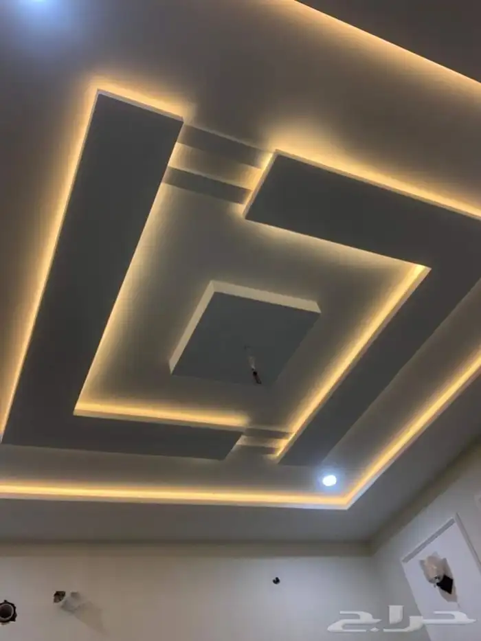 شغل جبس بورد ديكور غرفه صالح مطبخ 0
