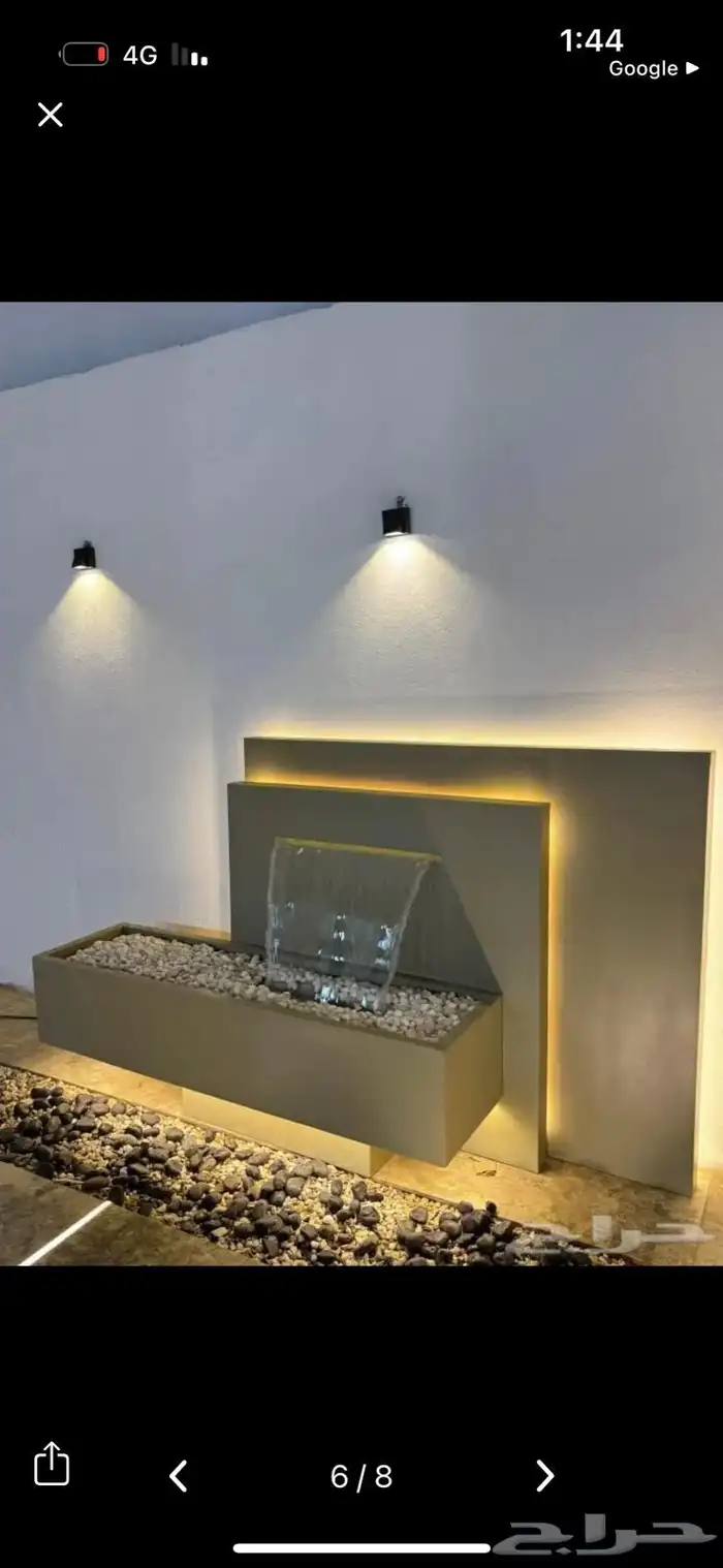 شلالات  نوافير  وأحواض فايبر جلاس بجودة عالية وتصميم حسب الط 2