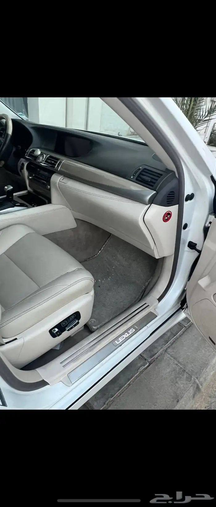 للبيع لكزس 460  2013 لارج سعودي ابيض الداخل اف وايت 9