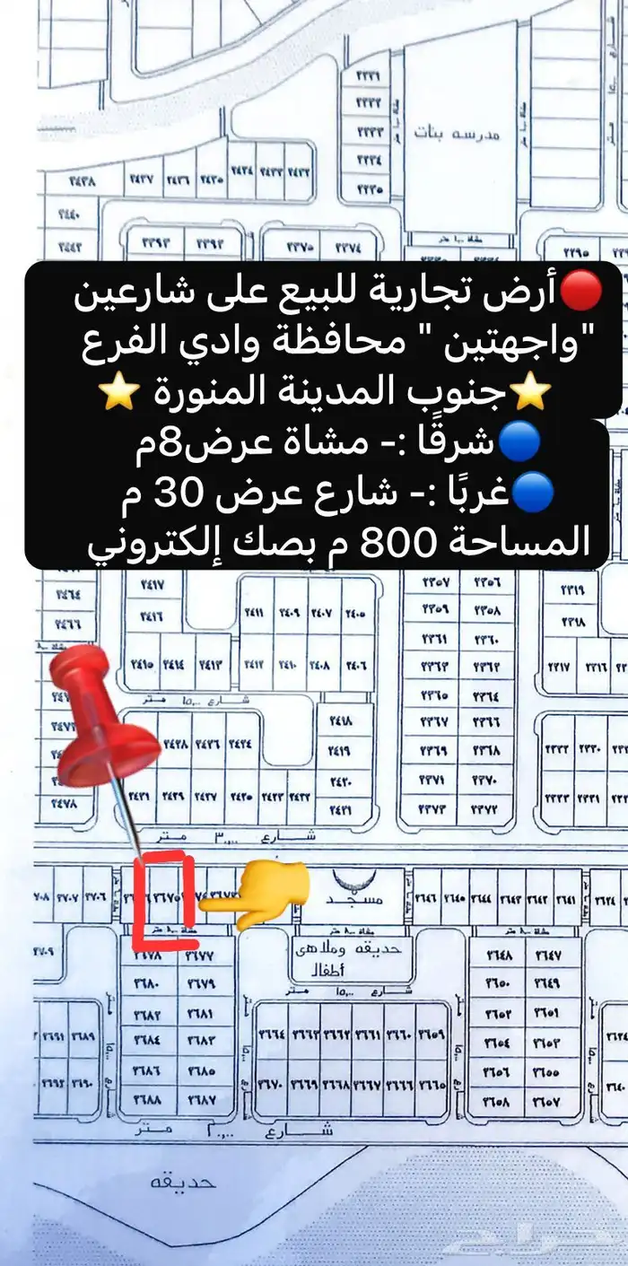 مجموعة أراضي مميزة للبيع وادي الفرع ملح جنوب المدينةالمنورة 2