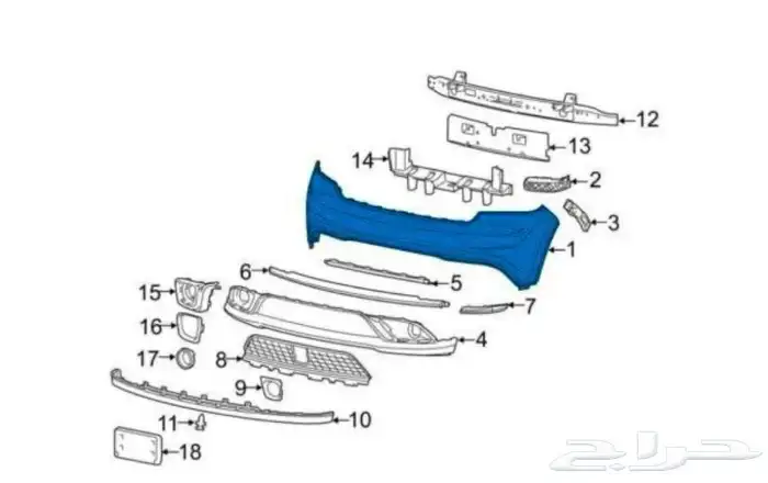 صدام امامي فوق دوج درانقو جيب2014-2020 تايوان 0