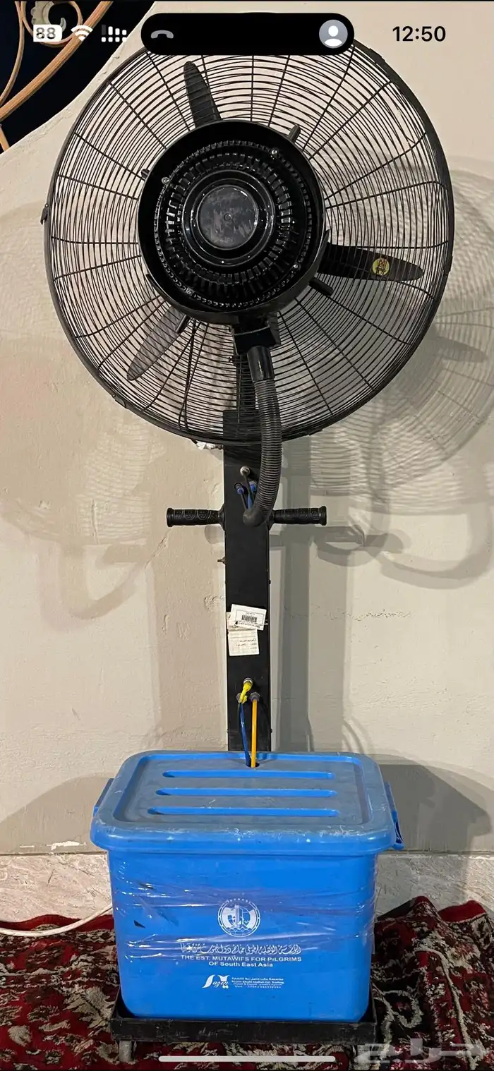 مكيفات صحراويه ومروح رذاذ للإيجار اليومي 1