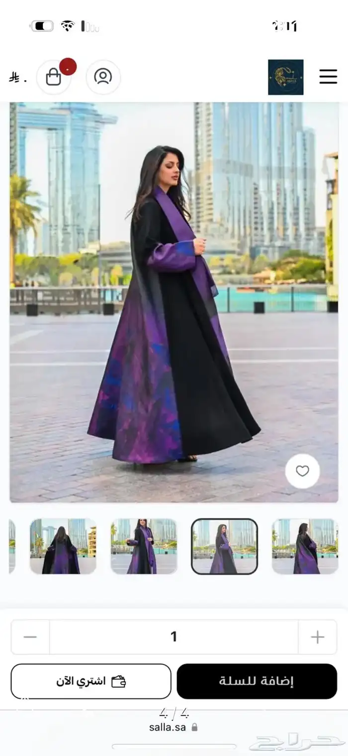 عبايه من مصممه سعوديه جديده 0