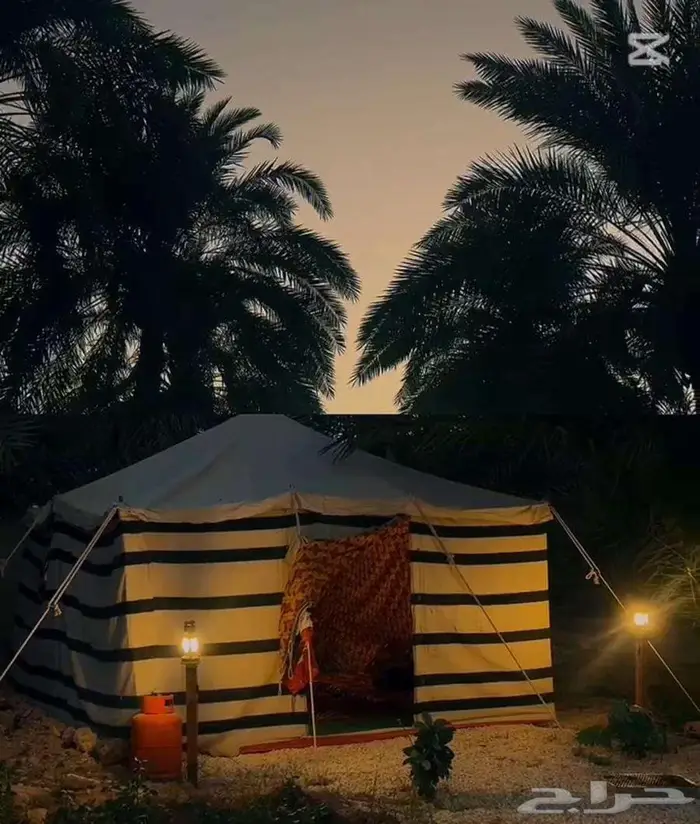 كرفان فخم محاط بنخيل مع اطلالة جبلية ب300 ريال شامل المبيت 6