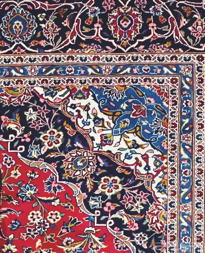 سجادة كاشان صوف يدوي ايراني فاخر 2