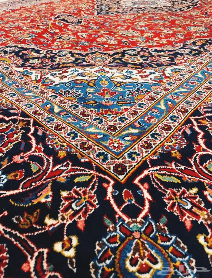 سجادة كاشان صوف يدوي ايراني فاخر 0