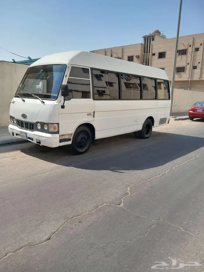 باص كيا ديزل 2001 مفحوص ومجدد 23 راكب تكيف ممتاز 0