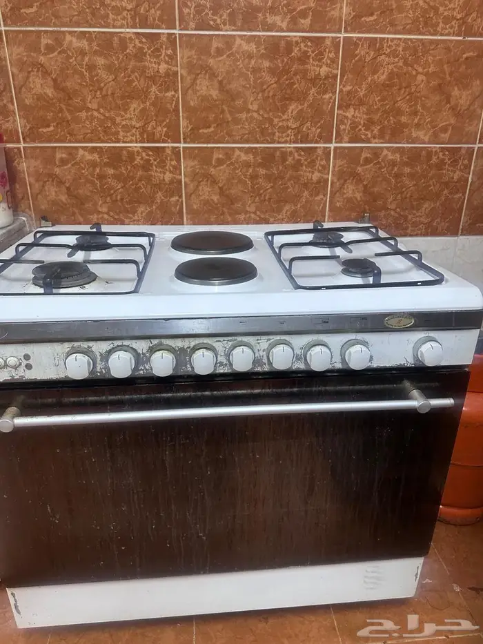 فرن اربع عيون وثنتين كهرباء 0