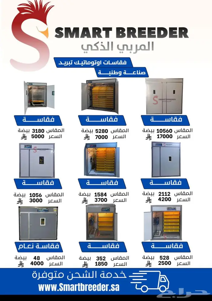 فقاسات فل اوتوماتيك تبريد داخلي 0