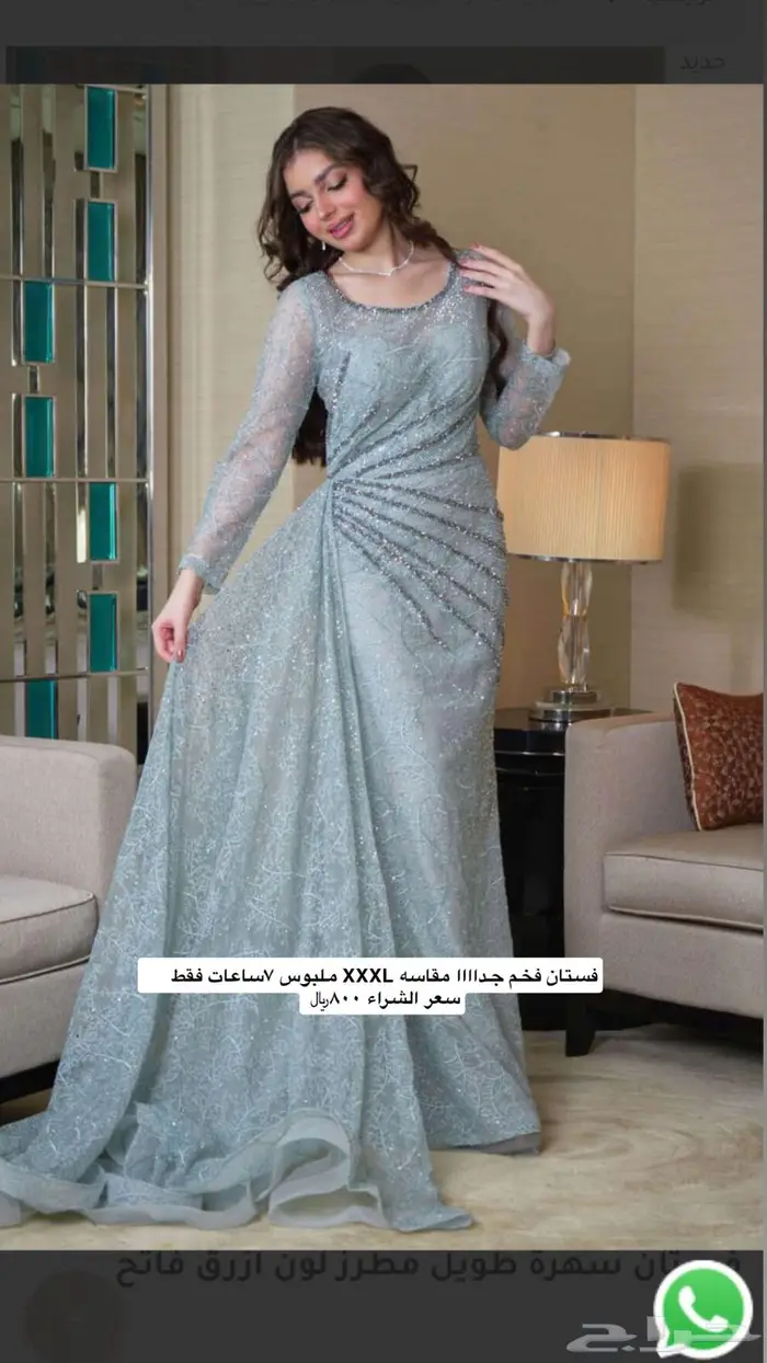 فساتين سهرة مستعملة لبس مره وحده 9
